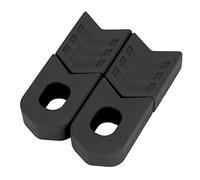 Culnflun Bottes de manivelle, Silicone Bicycle Protection Crank Protection Brand de manche Protecteur pour vélo de routes VTT Bleu rouge bleu vert 1 paire (Noir)