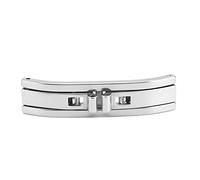 Culnflun Boucle de bracelet de montre en acier inoxydable de 4 mm, fermoir à déploiement pliable papillon universel à double pression, accessoire de remplacement de bracelet de mon
