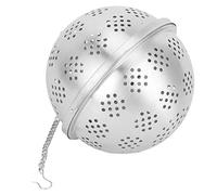 Culnflun Boule filtrante pour infuseur à thé en acier inoxydable 304, boule filtrante d'assaisonnement, taille XL de 9,3 cm de diamètre avec verrouillage rotatif, pour thé en (XL)