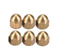 Culnflun Brass Cap Nuts, Round Head Hexagon Nut Set Vehicle Fasteners for Cars Tricycles Electric Vehicles M3 M4 M5 M6 M8 M12 (M4 (20pcs))