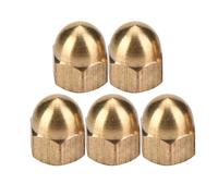 Culnflun Brass Cap Nuts, Round Head Hexagon Nut Set Vehicle Fasteners for Cars Tricycles Electric Vehicles M3 M4 M5 M6 M8 M12 (M5 (20pcs))