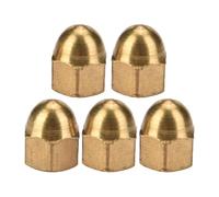 Culnflun Brass Cap Nuts, Round Head Hexagon Nut Set Vehicle Fasteners for Cars Tricycles Electric Vehicles M3 M4 M5 M6 M8 M12 (M3 (20pcs))