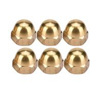 Culnflun Brass Cap Nuts, Round Head Hexagon Nut Set Vehicle Fasteners for Cars Tricycles Electric Vehicles M3 M4 M5 M6 M8 M12 (M8 (10pcs))
