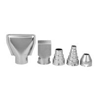 Culnflun Buses de pistolet thermique, 5 pièces de 35 mm de diamètre, buses de pistolet à air chaud, buse de réflecteur en acier inoxydable, outil de buse de station de soudage pour