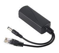 Culnflun Câble Adaptateur répartiteur POE 48 V à 12 V avec Module isolé Convertisseur d'injecteur Power Over Ethernet Transmission de données Passive Boîtier ABS 100 M pour apparei