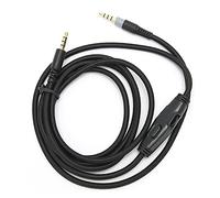Culnflun Câble audio, câble de 3,5 mm mâle à mâle avec mâle avec contrôle de volume de la prise casque adaptateur de fil de câble de fil de fil de corde