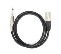 Culnflun Câble audio XLR femelle vers jack TRS 6,35 mm, cordon de micro d'interconnexion équilibré pour microphones, haut-parleurs, connexion audio de scène DJ (XLR femelle 3 mètres)