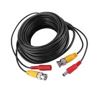 Culnflun Câbles d'alimentation vidéo, câbles de caméra de surveillance d'extension BNC 2,1 mm pour l'installation du système DVR de sécurité CCTV, Système de télévision en circuit (10m)