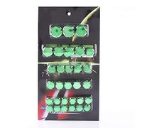 Culnflun Cache-Boulon de Moto Décorations 30Pcs Écrou à Vis pour Kawasakis Hondad Moto Élégant Exceptionnel Ajustement Universel (Vert)