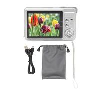 Culnflun Caméra numérique, 48MP HD 2,7 Pouces TFT Screen 8X Zoom Autofocus Anti-Shake Mini caméra Compact pour la Photographie de Voyage Silver Silver