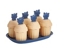 Culnflun Cartoon Pop Sicle Moule, porte-glacier Porte-traits 6 cavité Cavité réutilisable Plastic DIY Frozen Treats Maker pour enfants Famille Snacks d'été Snacks ABS Matériau