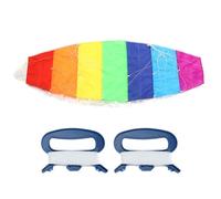 Culnflun Cascadeur Kite, 1,4 m / 2m / 2,7 m de la Ligne Double Ligne Power Sport Kite coloré Arc-en-Ciel Adulte kiten parafoil avec Un Ensemble d'outils de vol Kitesurfing