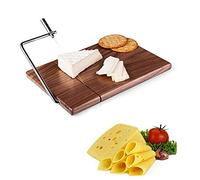 Culnflun Cheese Planing Board Busting Steel inoxydless Cuting Fil Fil Anti-Slip Base Kitchen Aliters Coupte From Fromage Butter Saucisse et plus de taille 25x17.5x1,8 cm