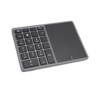 Culnflun Clavier Numérique, Haute compatibilité Tactile Précis Longue Durée de Vie, Connexion du pavé Tactile Double Mode 4.2, 2.4G Rapide, adapté aux Ordinateurs de Bureau (Gris foncé)