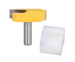 Culnflun Cleaning Router Bit, 1/2 Inch Surfacing Planing Shank Woodworking Milling Cutter for Cabinet Doors Floor Leveling Carbon Steel Alloy 57mm