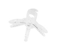 Culnflun Clip de Tige d'orchidée, 100pcs Plastic Orchid Clid Garden Garden Strong Grip Beau Design Mignon Durable pour Soutenir Les tomates concombres Fleurs et poivrons Melons (Blanc Transparent)