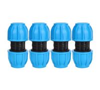 Culnflun Connecteur de tuyaux d'eau en plastique PE de 25 mm à 25 mm Raccord droit durable pour PPR PE PVC Pipe Connexion 4PCS