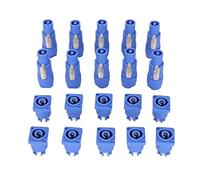 Culnflun Connecteur PowerCon à 3 Broches, Pride de câble d'alimentation Lumineuse de scène Professionnelle 250V 20A Contacts plaqués pour LED Grand Haut-Parleur Écran Matériel ABS