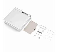 Culnflun Coque de rechange complète en ABS, kit de réparation complet avec jeu de boutons, coque extérieure pour console de jeu portable pour Advance GBA SP, multicolore en option (Silver)