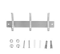 Culnflun Crochet mural en acier inoxydable, barre à 3 crochets, finition brossée, porte-serviettes et ustensiles pour cuisine, salle de bain, organisation, matériel de montage incl