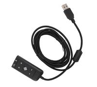 Culnflun Culnflun Adaptateur Audio USB vers Jack 3,5 Mm, Adaptateur de Carte Son Audio USB vers Jack 3,5 Mm avec Contrôle du Volume et Indicateur LED pour Kingston Cloud II