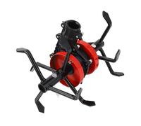 Culnflun Cultivateur de Jardin électrique à 6 Griffes, Tête de Roue pour Desserrer Le Sol, Roue de Coupe-Herbe, Mini Motoculteur Universel, Roue de Labour Profond pour Cultivateur de Jardin