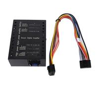 Culnflun DC12V Car Amplifier 2/4 Ohm Stable Class AB Car DSP Amplifier Box for Car Sound Systems Matte Black