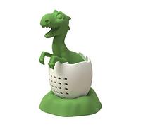 Culnflun Dinosaur Tea Infuseger Set Silicone Tea Infuseur Filter Design Beautiful Baby Dinosaurs en forme de thé Infuseur de thé Passe-thé à thé mignon Filtre d'extraction de thé (Jaune)