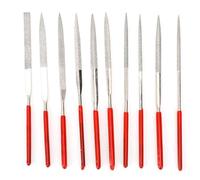 Culnflun Ensemble de 10 limes diamantées de précision avec tige en acier au carbone pour bijoux, bois, métal, gravure, polissage, meulage