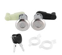 Culnflun Ensemble de cylindres de serrure de porte, 7701468981 cylindre de serrure de porte en alliage de zinc gauche droite avec clés pour Ren ault I Scenic I II Thali