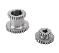 Culnflun Ensemble d'engrenages métalliques, remplacement de l'engrenage à transmission à faible transmission à 2 vitesses pour 0618 7x12 7x14 CJ18A CJ0618A 0618-3B MINI LATHE