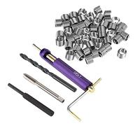 Culnflun Ensemble d'outils combinés d'insert de filetage en acier inoxydable M6, kit de réparation de filetage avec forets, clé, tarauds et outil de goupille de rupture