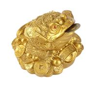 Culnflun Feng Shui Money Frog, Toad Toad Resin Lucky Money Toad décorations attirant la Richesse Succès d'or Store Home Office 2,56 x 2,36 x 1,97 "