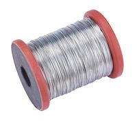 Culnflun Fil d'apiculture, bas de base en fer en acier inoxydable outil de fond de teinche durable pour la cire en nid d'abeille en relief argent 0,5 mm de diamètre 500g rouleau (fil de fer)