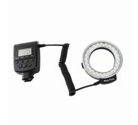 Culnflun Flash annulaire Macro, éclairage annulaire LED avec 4 filtres de Couleur et 8 adaptateurs de Montage, 48 LED, 7 Niveaux de luminosité réglables pour appareils Photo Reflex