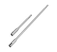 Culnflun Foret Extension En Acier À Haute Teneur En Carbone Durable Hex Tige Extender 1/4in Tige pour Génie Mécanique Bois 5.9in 11.81in Longueur