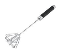 Culnflun Fouet batteur à œufs en acier inoxydable, mélangeur rotatif manuel de 9,45 pouces pour pâte à gâteau, œufs, crème de lait, outil de fouet de cuisine antirouille durable