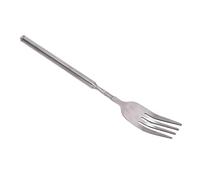 Culnflun Fourchette extensible, fourchette télescopique à Long manche en acier inoxydable pour barbecue Camping voyage, fourchette à dîner Portable à longueur réglable