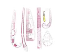 Culnflun French Curve Ruler Set 7pcs High Précision Règle de couture complète outils avec échelle pour les débutants Tailors Modèles Faire du plastique Solidement en bois