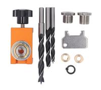 Culnflun Gabarit de Perçage Ajustable en Aluminium pour Assemblage Bois, Guide Précis pour Projets de Menuiserie