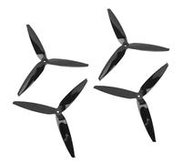 Culnflun Hélice Rc À Trois Pales, 4 Hélices Tripales en Polycarbonate CW et CCW, Petites Hélices pour Drones de Course FPV RC de 7'' et 8'' (Noir)