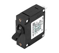 Culnflun Interrupteur de réinitialisation à bascule, DC AC manuel ON OFF Disjoncteur de sécurité Protection contre les courts-circuits de surcharge pour équipement électrique Noir (mon frère)