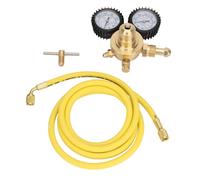 Culnflun Jauge D'azote, Régulateur de Manomètre D'azote, Connexion de Sortie D'entrée en Laiton avec Tuyau de 200 Cm pour Utilisation en Laboratoire de Soudage