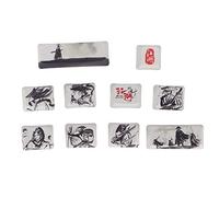 Culnflun Keycaps, Capuchons de clé personnalisés 10 Capuchons de clé PBT Laver Les Arts Martiaux Thème Keycap Set pour 61/87/104/108 claviers mécaniques