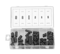 Culnflun Kit d'assortiment de bougie du chapeau à vide en caoutchouc 80pcs à haute température Proof de fuite durable Cassin d'aspirateur flexible pour l'automobile usage industrie