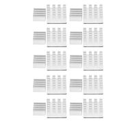 Culnflun Kit de 10 dissipateurs de chaleur en aluminium, ensemble de dissipateurs de chaleur en aluminium, radiateur de processeur, refroidisseur de processeur 6063-T5 avec dos