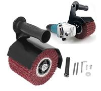 Culnflun Kit de machine de polissage de brunissage, accessoire de meuleuse d'angle, outil de meulage du bois et du métal, avec poignée confortable, arbre de connexion M10, pour l'é