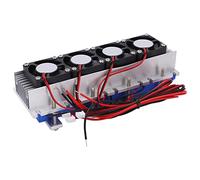 Culnflun Kit de refroidisseur de réfrigération semi-conducteur, système de refroidissement du réfrigérateur de module Peltier, 12v 4 puce Tec1 12706 DIY pour un petit refroidisseme