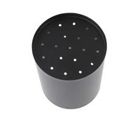 Culnflun Kitchen Chopsticks Holder Perforated Stainless Steel Chopstick Holder with Round Drain Holes Easy Storage North European Style Chopsticks Fork for Kitchen Organization (Bonito negro)