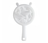 Culnflun Kitchen Passoire à mailles ultra fines en nylon 9,4 x 5,7 pouces, tamis en plastique, cuillère à filtre à mailles fines pour lait de soja, yaourt, jus, filtre à feuilles